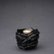 Radiance Tealight Candle Small Cremation Urn in Black Gloss