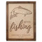 Gone Fishing Cremation Urn Plaque - Salmon Fish Urn