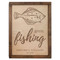 Gone Fishing Cremation Urn Plaque - Halibut Fish Urn