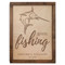 Gone Fishing Cremation Urn Plaque - Marlin Fish Urn