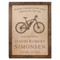 Bicycle Wall Mounted Wood Cremation Urn - Mountain Bike