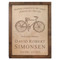 Bicycle Wall Mounted Wood Cremation Urn - Vintage Bike