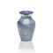 Artisan Blue-Gray Metal Cremation Urn - Small Keepsake Urn (3 cubic inches)