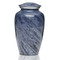 Artisan Blue-Gray Metal Cremation Urn - Adult Urn