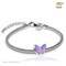 Butterfly Cremation Urn Bracelet in Lavender - Includes bracelet chain