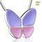 Butterfly Cremation Urn Necklace in Lavender - Pendant