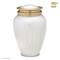 Blessing Brass Cremation Urn in Pearl White - Adult