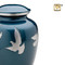 Divine Metal Cremation Urn with Flying Doves - Detail