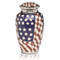 American Flag Brass Cremation Urn - Side B