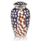 American Flag Brass Cremation Urn - Side C