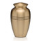 Traditional Brass Cremation Urn - Brushed Brass Finish