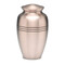 Traditional Pewter Cremation Urn - Brushed Metal Urn