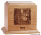 Engraved Photo Pet Urn - Alder