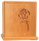 Single Rose Cherry Wood Urn