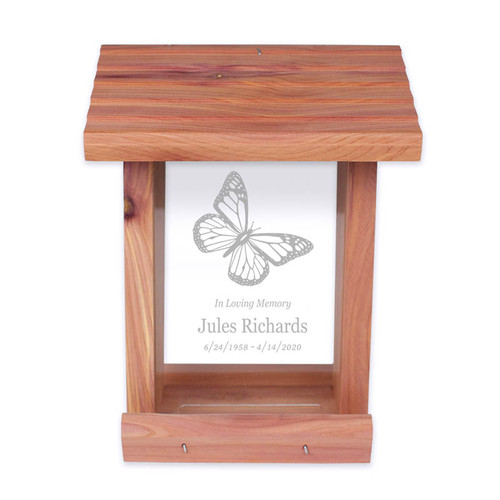 Fisherman Bird Feeder Memorial - Urns Northwest