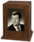 Photo Display Cremation Urn in Walnut