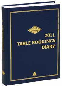 Table Booking Diary 2013