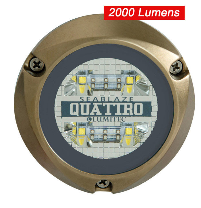 SeaBlaze Quattro LED Underwater Light. Lumitec Quattro