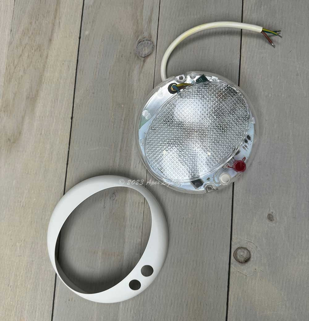 Scandvik Dome Dual-Color White/Blue LED Lamp | Dual-Color