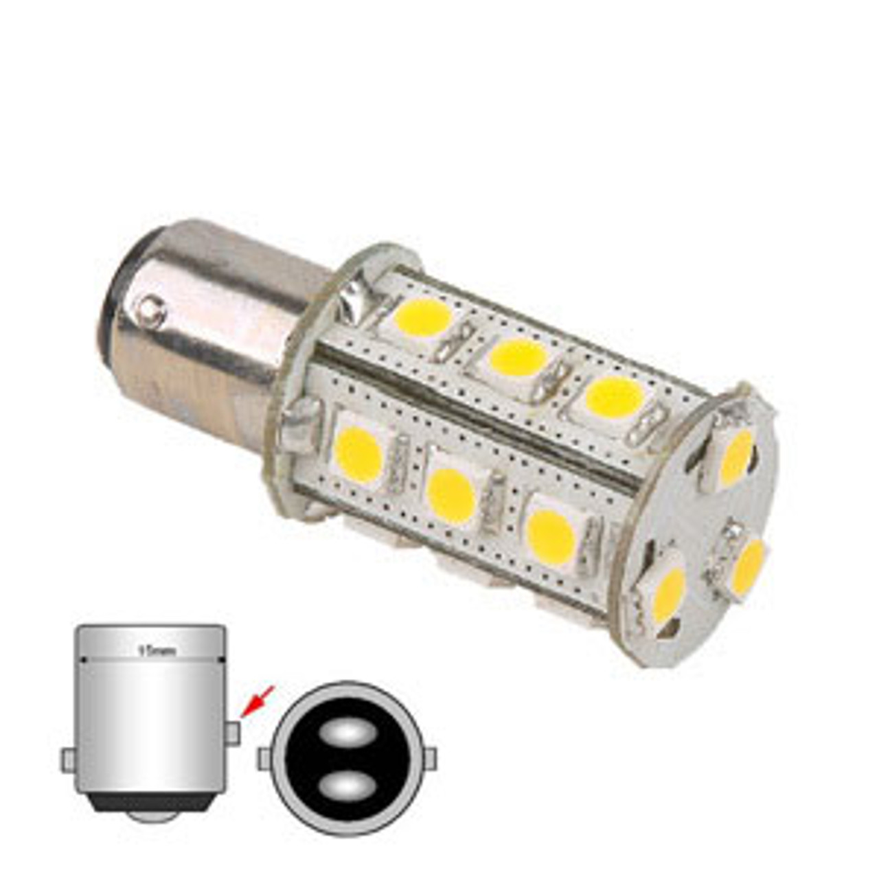 B15D Replacement Bulb 1157 - Offset Pins