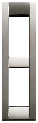 Idea Square Cover Plate Die-Cast - Black Chrome