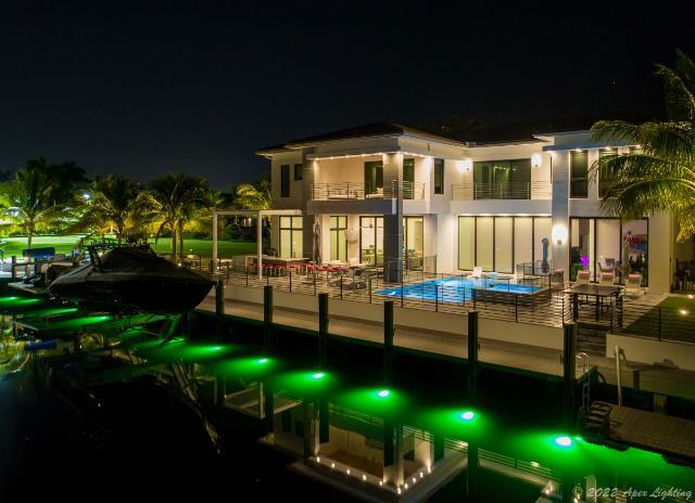 Deerfield Beach Home with Lumitec Kraken Underwater Lights