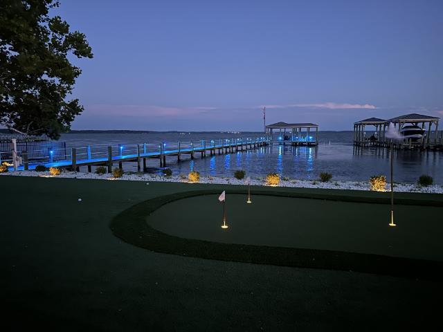Dock in Virginia with 30 Nautilus Piling Lights controlled via a Kraken Command Center