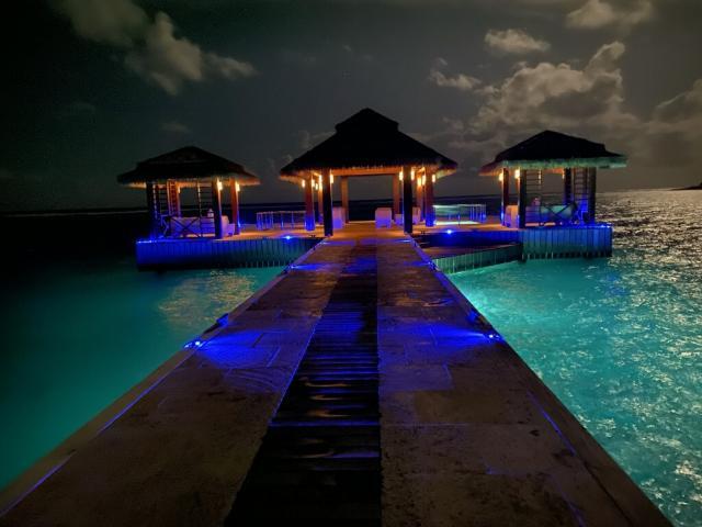 Oil Nut Bay Resort in the British Virgin Islands with custom pathway lights