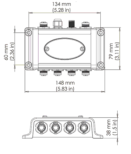 EOS Hub Dimensions