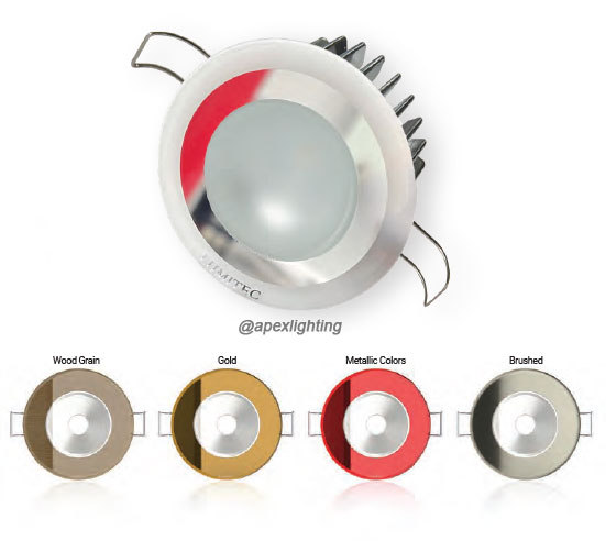 Lumitec Illusion Flush Mount LED Down Light - Spectrum RGBW - Cool White - Mirrored Housing main image 0