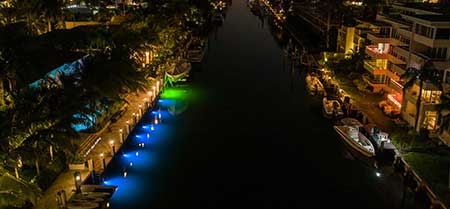 Las Olas Fort Lauderdale Boat Dock Lighting Las Olas Fort Lauderdale Boat Dock Lighting