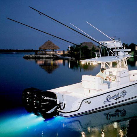 Awesome Underwater Lights on Large Center Console