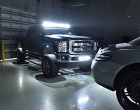 A pair of Ford F250s with Rigid & Recon LED Lights!