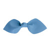 Light Blue Leather Bow Clip