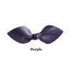 School Color Leather Hair Bow Ponytail