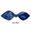 School Color Leather Hair Bow Ponytail