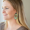 Olive Leopard New York Leather Earring