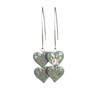 Sage Heart Clay  Earrings | Silver