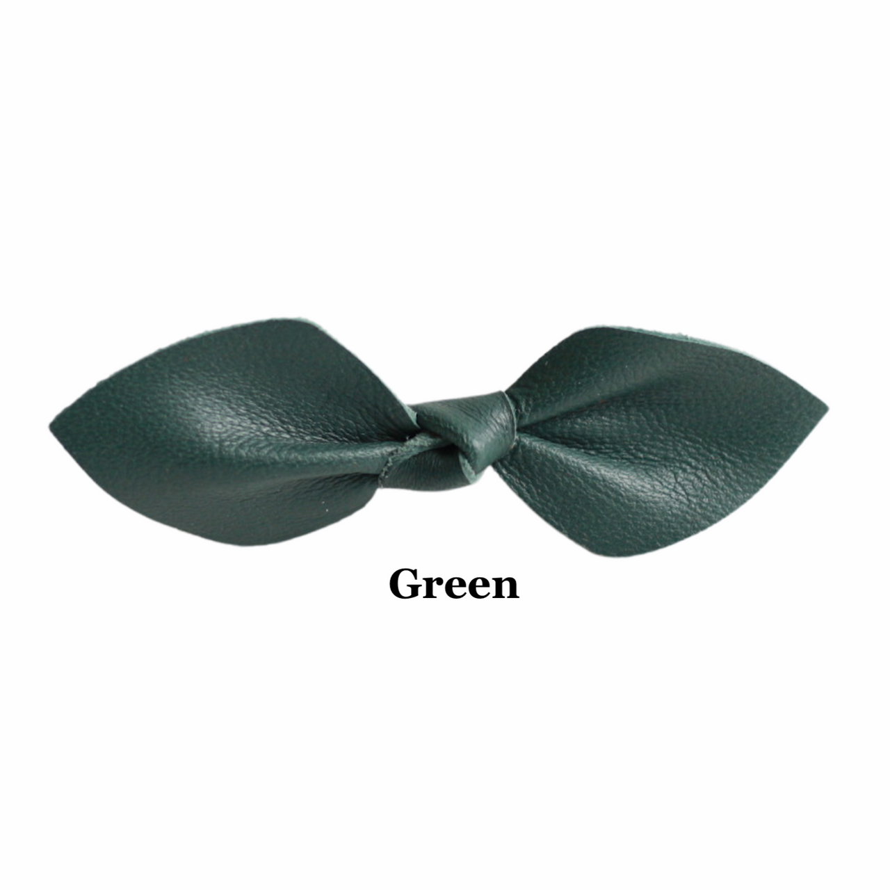 Mia Spirit Satin Ribbon Bow Ponytailers - Dark Green Dark Green