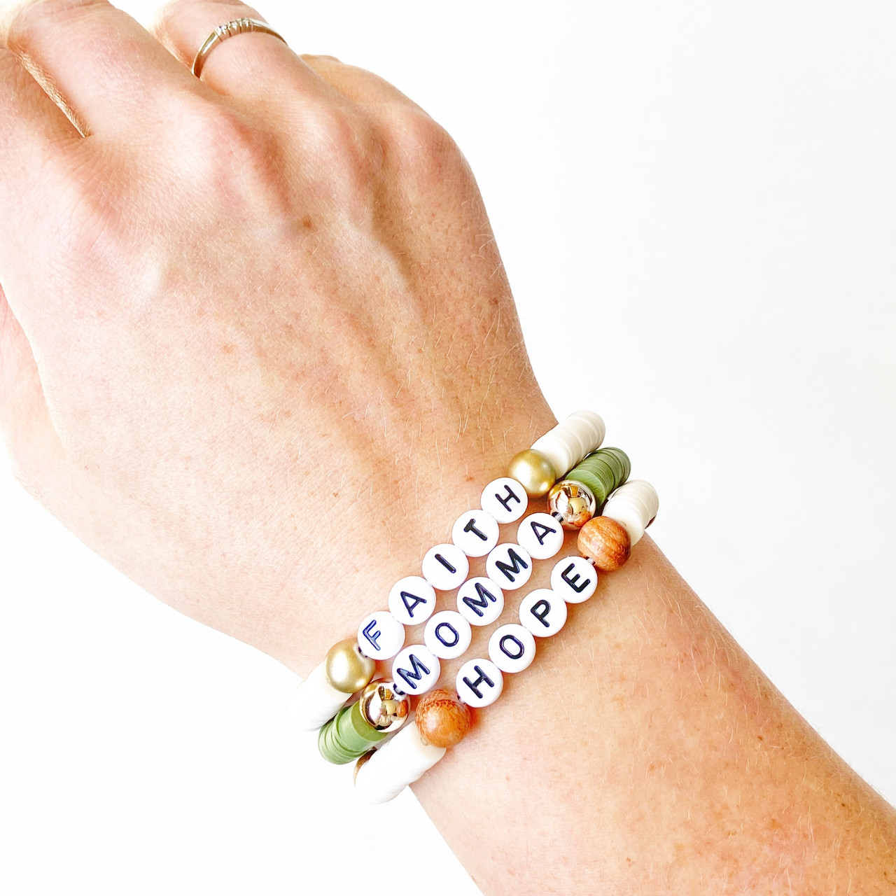 Adult Custom Color Block Beaded Bracelet - Iviana & Co.