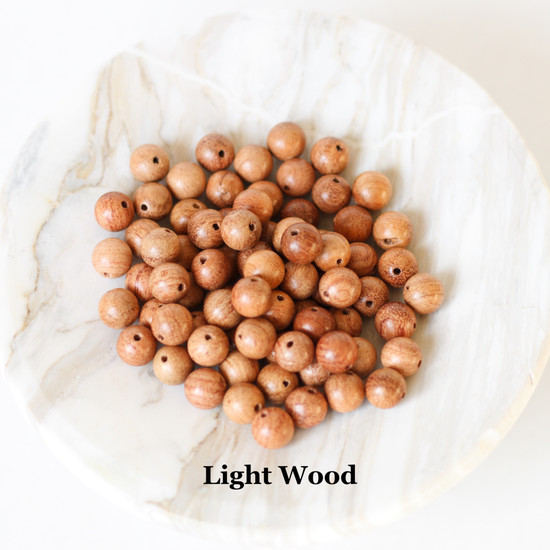 Wholesale Printed Natural Wood Beads 