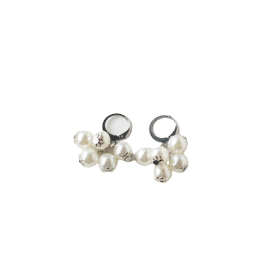 Pearl Huggie Hoop Earring