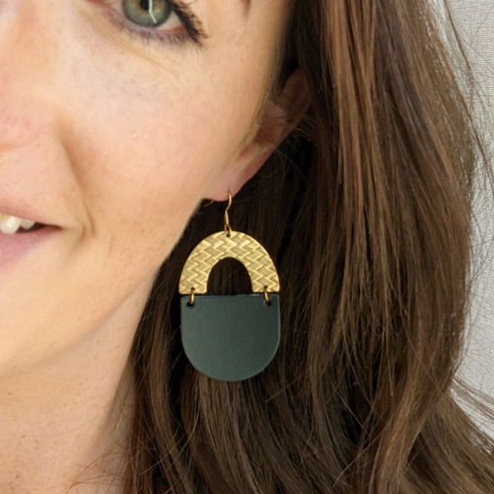 Evergreen Arch Earring