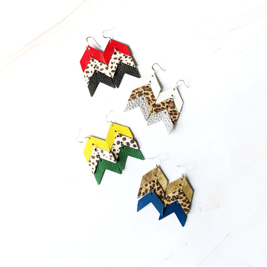 Team Color Earring | With Print