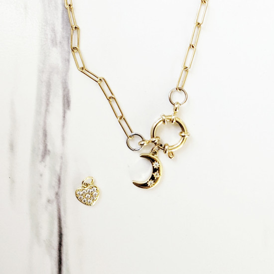 Charm Necklace | Gold