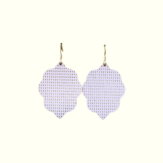 Lavender Signature Leather Earring