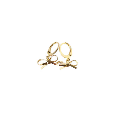 Tiffany Knot Drop Earrings in Yellow Gold with Diamonds | Tiffany & Co.