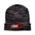 IAG Boxer Logo Marled Cuffed Beanie (Black/Gray) Front