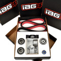 IAG Timing Belt Kit with IAG Red Racing Belt, Timing Guide, Idlers & Tensioner - Packaging IAG Timing Belt Kit with IAG Red Racing Belt, Timing Guide, Idlers & Tensioner - Packaging