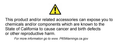 p65 Warning p65 Warning